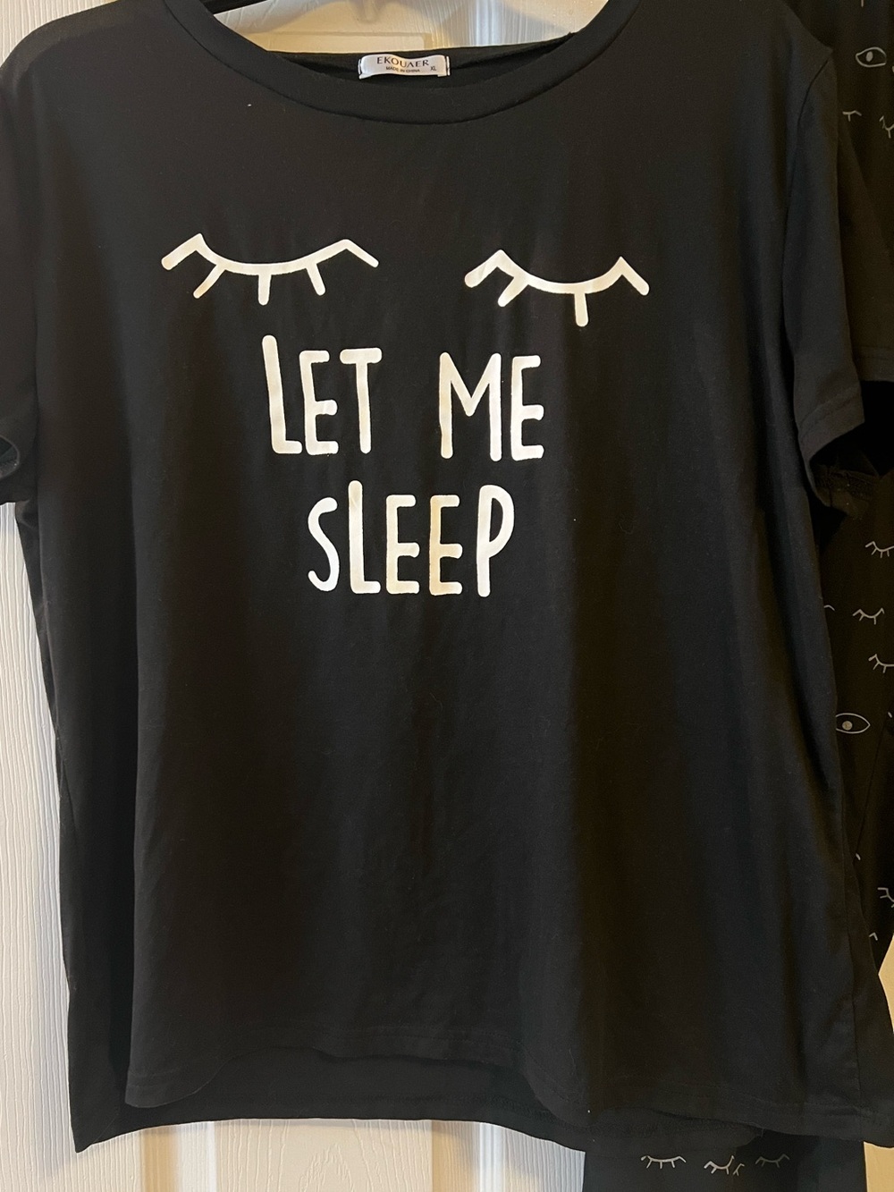 Like new! Super soft 'Let Me Sleep' Pajama Set. Size XL. - Picture 3 of 9